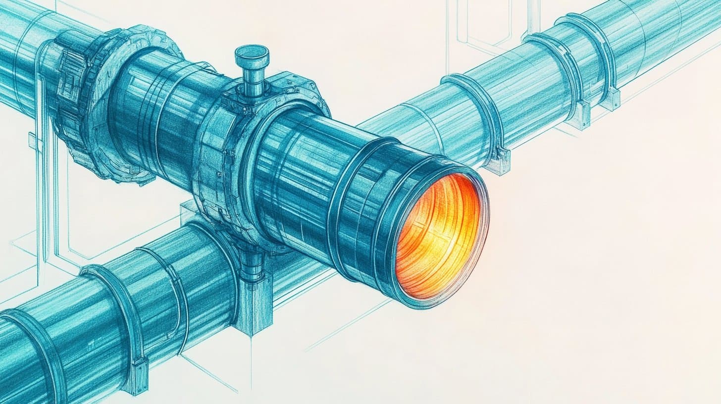 Illustration zum Blogartikel: Von Agentic Coding zu Agentic Organisation: Warum schnellerer Code allein nicht reicht. Thematische Brand-Illustration im Colored-Pencil-Sketch-Stil passend zum Artikelthema