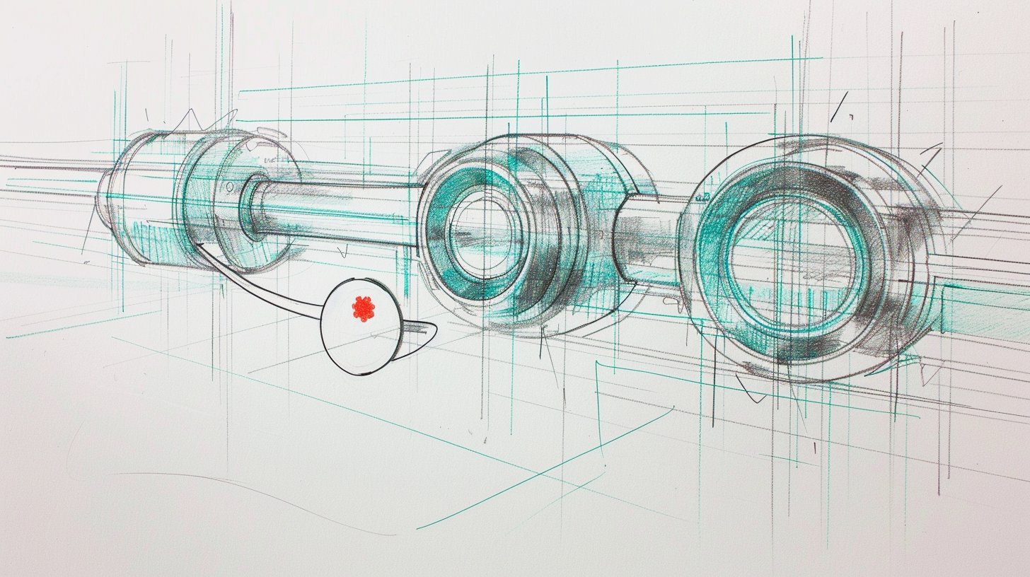 Illustration zum Blogartikel: Wenn KI-Agenten zur Angriffsfläche werden: Supply-Chain-Attacken im Zeitalter autonomer Tools. Thematische Brand-Illustration im Colored-Pencil-Sketch-Stil, passend zum Artikelthema