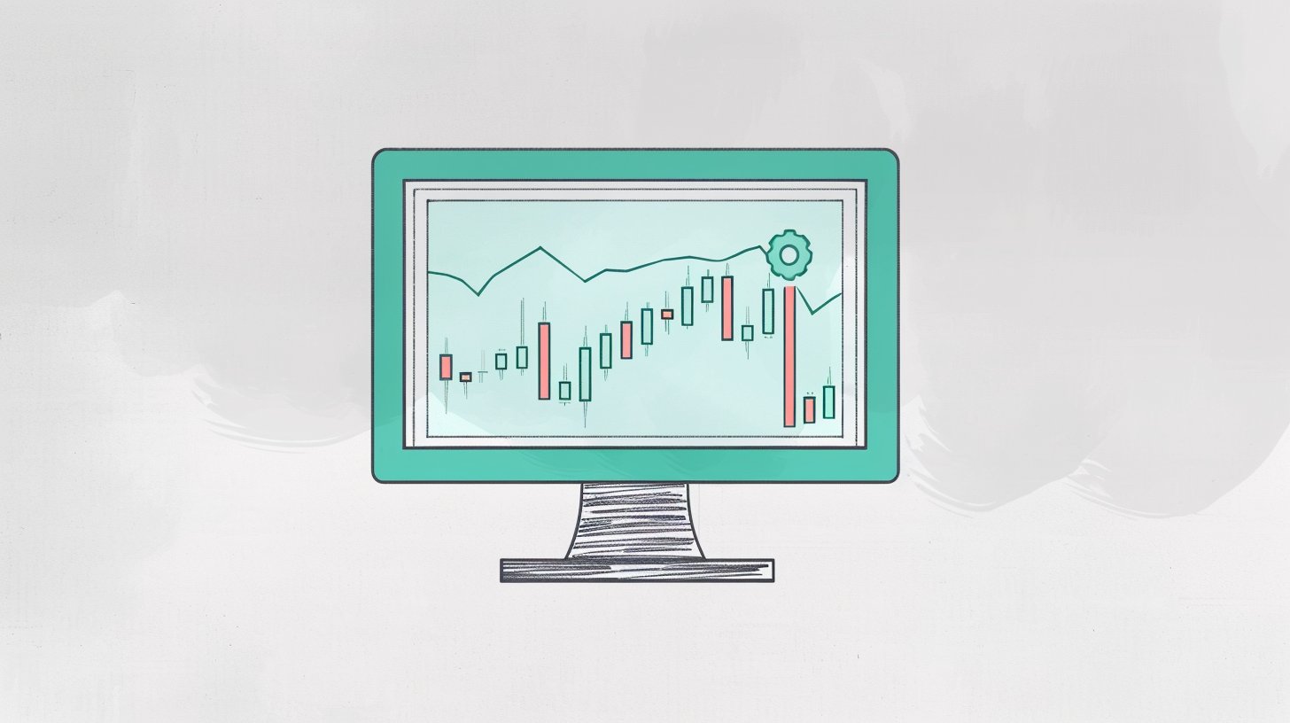 Illustration: Finanz-Software und Trading-Dashboard
